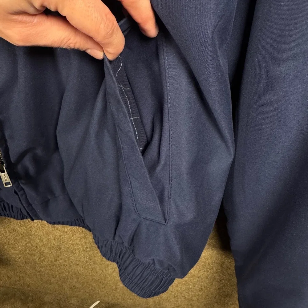 Polo Ralph Lauren Bi Swing Jacket Mens Size Medium Navy Blue Refined Logo